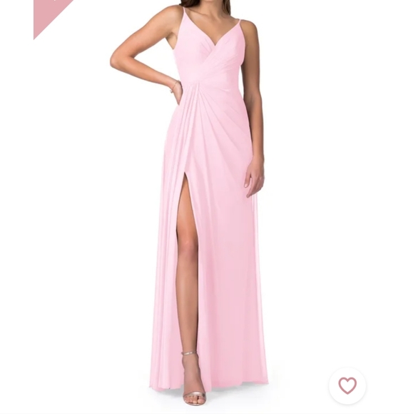 NWT Azazie Evalin Formal Dress | Size 14 Candy Pink - Picture 2 of 13